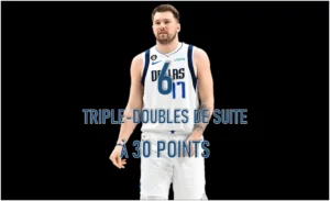 Luka Doncic - 6 triple doubles consécutifs à 30 points - Record NBA - Version Actubasket.com