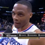 Russel Westbrook 199ème Triple Double le 09 04 2024 - YouTube - Chaine KTLA 5 (DR)