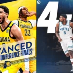 Demi Finales de Conférence - Playoffs 19 05 2024 - X Twitter - Indiana Pacers & Minnesota Timberwolves (DR)