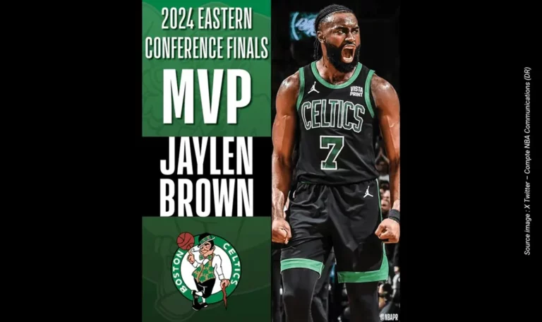 Jaylen Brown - Mvp de la Finale de la Conférence Est 2024 - X Twitter - Compte NBA Communications (DR)