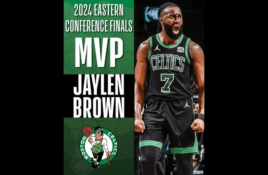 Jaylen Brown - Mvp de la Finale de la Conférence Est 2024 - X Twitter - Compte NBA Communications (DR)