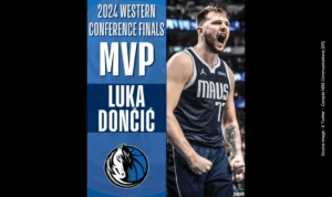 Luka Doncic - Mvp de la Finale de la Conférence Ouest 2024 - X Twitter - Compte NBA Communications (DR)