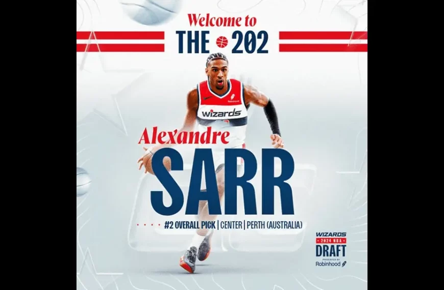 Alexandre Sarr - X Twitter - Compte Washington Wizards (DR)