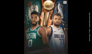 Boston Celtics vs Dallas Mavericks - X Twitter - Compte Bleacher Report (DR)