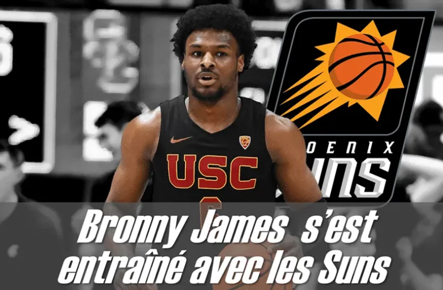 Bronny James s'est entrâiné aves les Suns - Version Actubasket.com