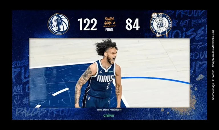 Finale des Playoffs - 14 06 2024 - X Twitter - Dallas Mavericks (DR)