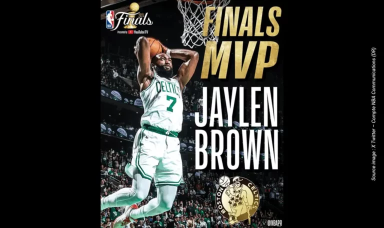 Jaylen Brown - Mvp de la Finale des Playoffs 2024 - X Twitter - Compte NBA Communications (DR)