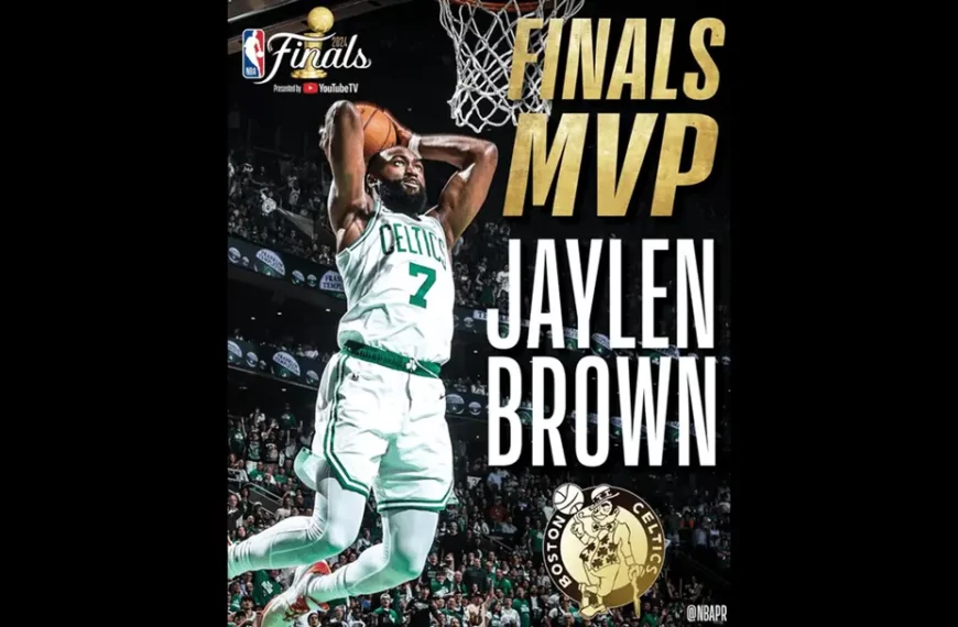 Jaylen Brown - Mvp de la Finale des Playoffs 2024 - X Twitter - Compte NBA Communications (DR)