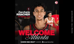 Zaccharie Risacher - X Twitter - Compte Atlanta Hawks (DR)