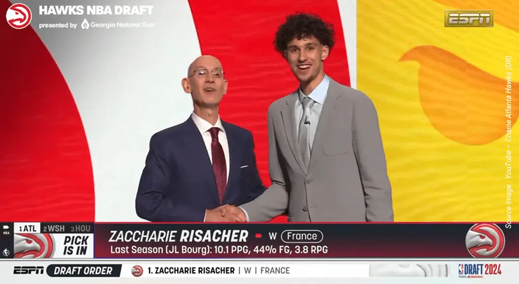 Zaccharie Risacher - YouTube - Chaine Atlanta Hawks DR