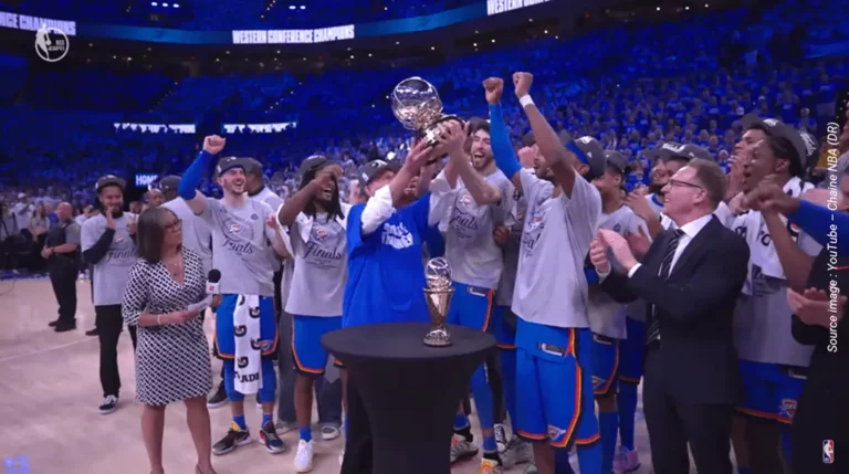 Le Thunde d'OKC champion de la Conférence Ouest - YouTube - Chaine NBA (DR)