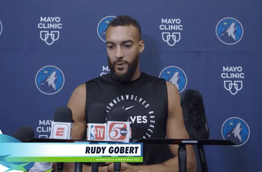 Rudy Gobert - YouTube - Chaine Minnesota Timberwolves (DR)
