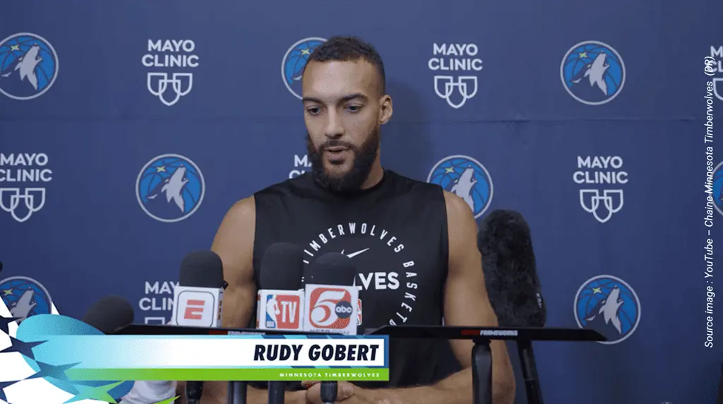 Rudy Gobert - YouTube - Chaine Minnesota Timberwolves (DR)