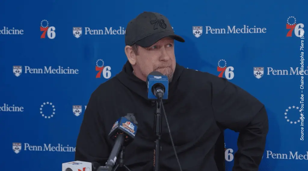 Nick Nurse - YouTube - Chaine Philadelphia 76ers DR