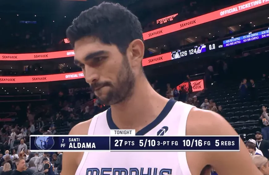 Santi Aldama - YouTube - Chaine Memphis Grizzlies (DR)